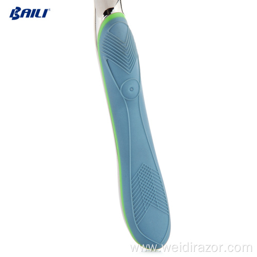 straight shaving razor handle for razor cartridge refills